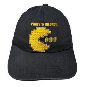 Pinky's Arcade Sldieback Baseball Cap Black One Size Adjustable Embroidered G&P